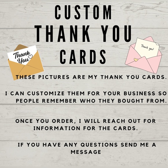 Purple Thank You Cards, Custom Cards - Picture 3 of 3